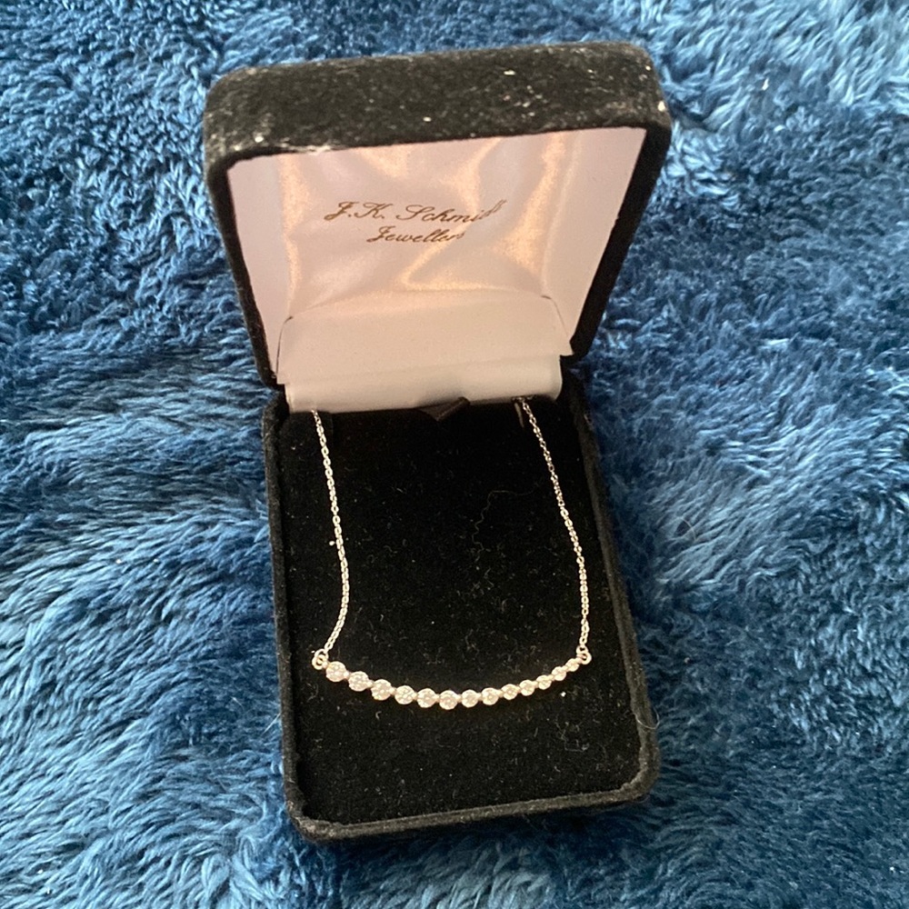 F.K Schmidt jewelers silver necklace